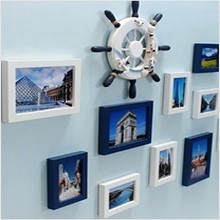 椭圆相框照片墙